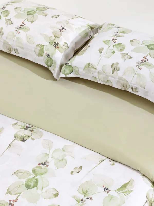 Постельное белье, евро, тенсель, Листья, Tencel, image-1