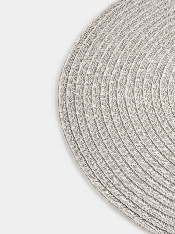 Аспаптарға арналған майлық, 38 см, полипропилен/ПЭТ, дөңгелек, ашық сұр, Basic, image-3