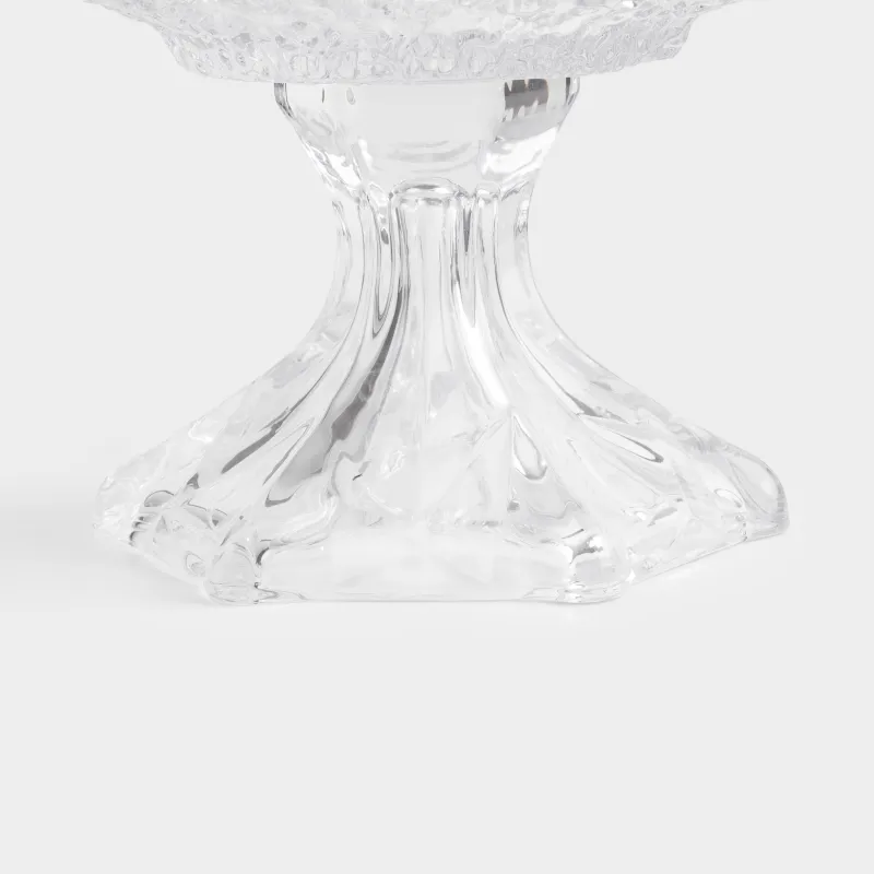 Жеміс вазасы, 30х19 см, аяқты, шыны Р, Frozen, image-2