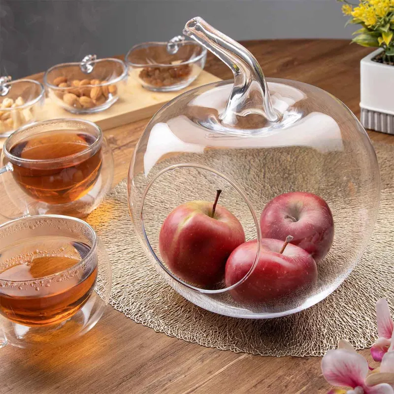 Кәмпит, 21х19 см, шыны, Алма, таза, image-1