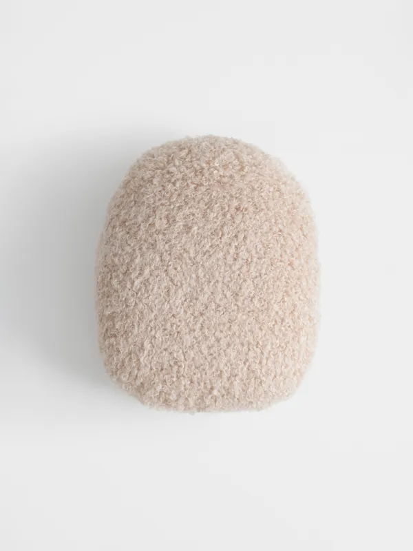 Сәндік жастық, 35х28 см, букле, сарғылт-қоңыр-қоңыр, Кірпі, Boucle figure, image-1