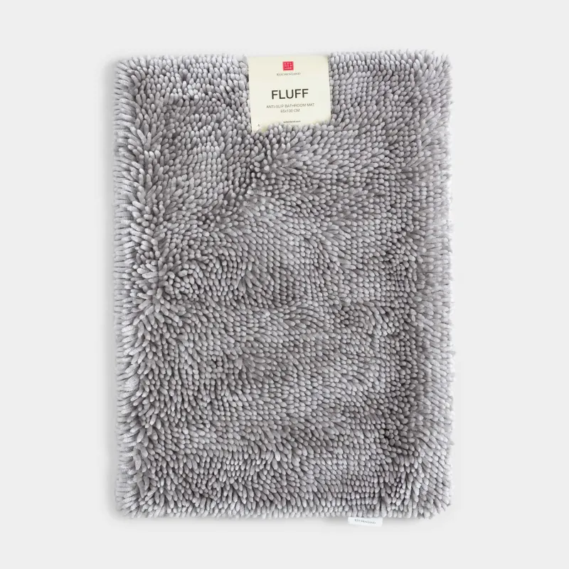 Кілемше, 65х100 см, сырғанауға қарсы, полиэстер, қоңыр, Fluff, image-5