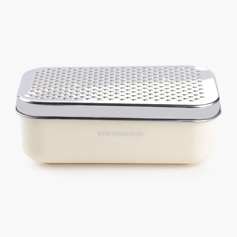 Үккіш, 18х10 см, сақтау ыдысымен және ауыстырылатын саптамалармен, болат/пластик, сүт түстес, Chalet