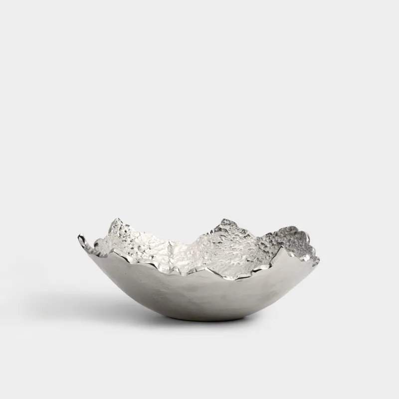 Жеміс вазасы, 31х10 см, металл, күміс түстес, Өткір жиектер, Fantastic