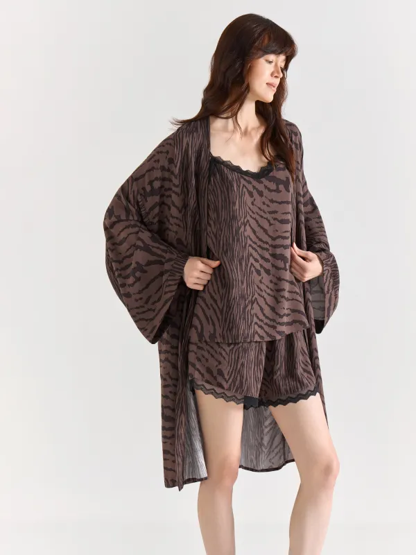 Әйелдерге арналған топ, үйге арналған, өлшемі М, белдіктері бар, шілтерлі, вискоза, ақ-қара, Zefina, image-6