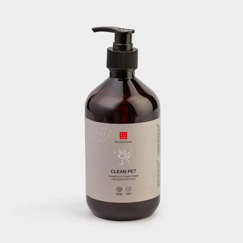 Сусабын-кондиционер, жануарларға арналған, 500 мл, тыныштандырады, лаванда және ментол, Clean pet