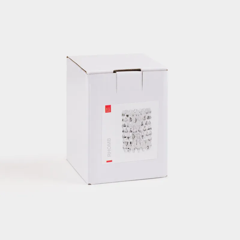 Подсвечник, 8 см, двусторонний, для чайной или тонкой свечи, стекло Р, Rhomb, image-3