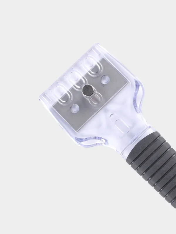 Шыны-керамикалық плитаға арналған қырғыш, 16 см, 3 пышақ, пластик/болат, Қара, Black style, image-1