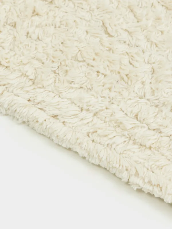 Коврик, 50x80 см, хлопок, бежевый, Stripe, image-4