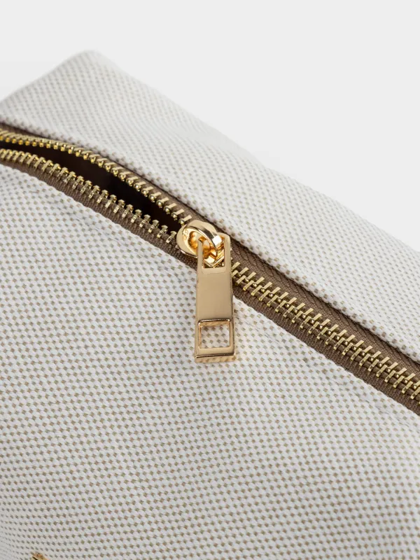 Косметичка, 23х13 см, полиэстер, бежевая, Canvas, image-4