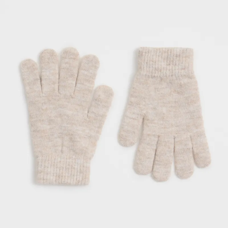 Перчатки женские, единый размер, акрил/полиэстер, песочные, Loop