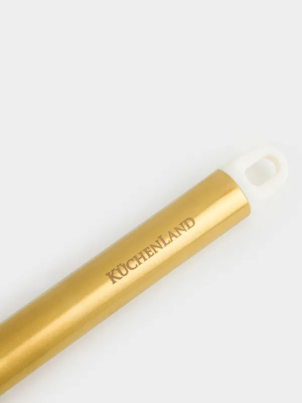 Шөміш, 31 см, болат/силикон, сүт түстес, Bello gold, image-3