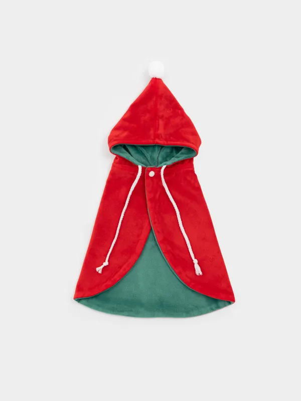 Костюм для животных, 40 см, р. L/XL, карнавальный, полиэстер, красный, Санта, Christmas pet, image-0