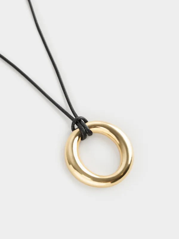 Цепочка-шнурок, с подвеской, Кольцо, Jewelry, image-1