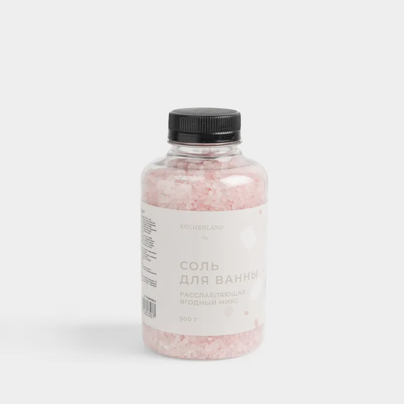 Ваннаға арналған тұз, 500 гр, ақ және қызғылт, жидек қоспасы, Fragrant salt