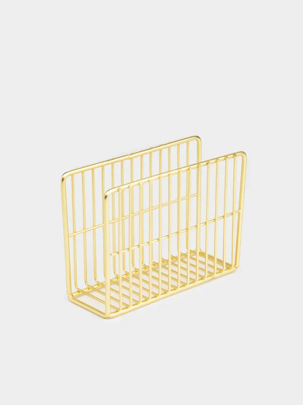 Майлық ұстағыш, 13 см, металл, алтын, Twist gold, image-1