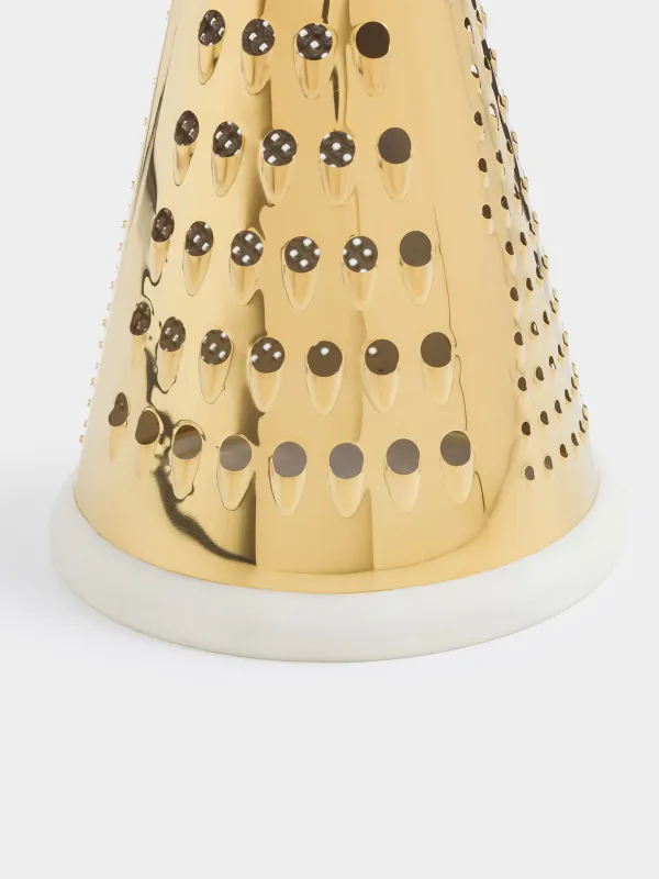 Терка, 24 см, сталь/дерево/резина, круглая, золотистая, Classic gold, image-4