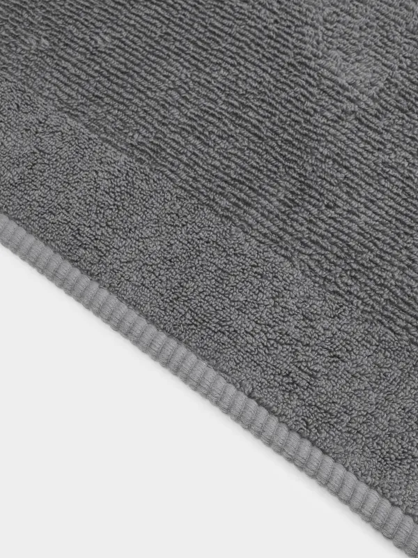 Полотенце, 70х140 см, хлопок, темно-серое, Terry cotton, image-1