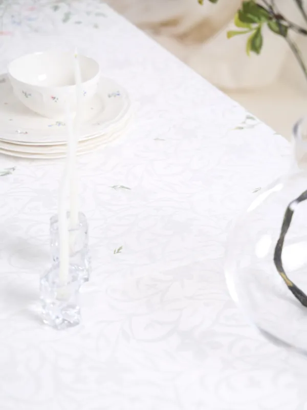 Үстел төсеніші, 40х160 см, жаккард, полиэстер, сүт түстес, Дала гүлдері, Petals serenity, image-8