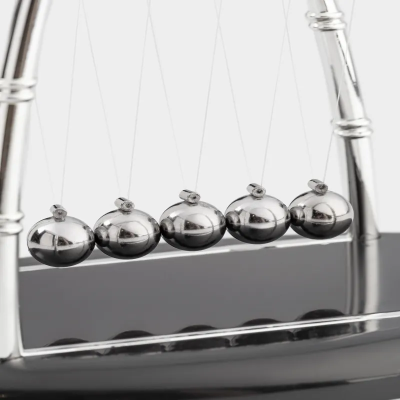 Маятник-антистресс, 18х15 см, пластик/болат, қара, Ньютон бесігі, Collection, image-3