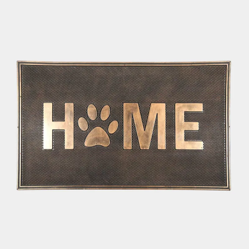 Есік алдындағы кілемше, 45х75 см, резеңке, қола-қара, Home, Home deco