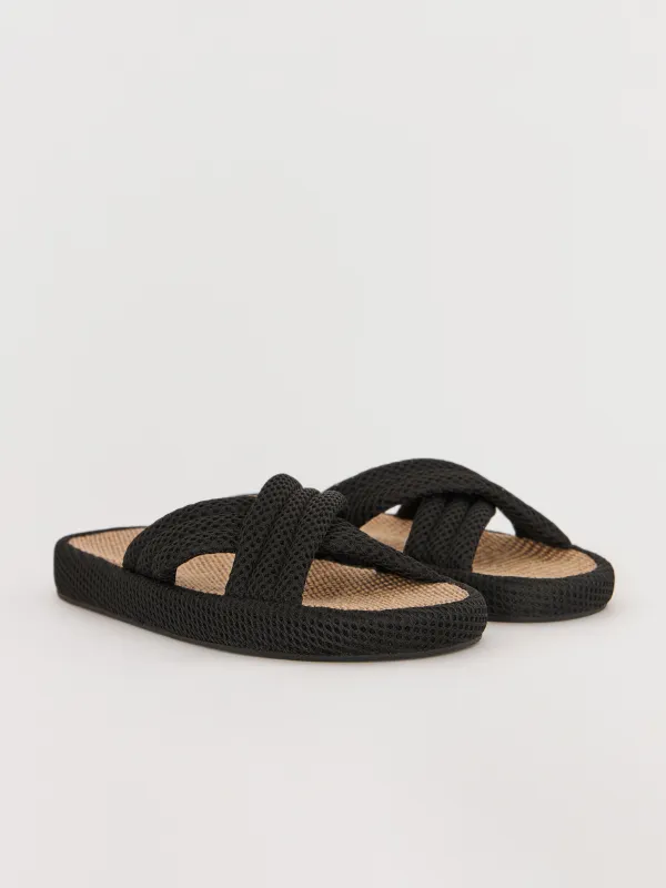 Әйелдер тәпішкелері, үйге арналған, өлшемі 40-41, полиэстер, қоңыр, Walk X, image-2