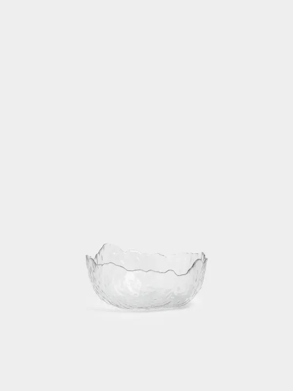 Салат ыдысы, 17х7 см, 700 мл, шыны, күміс жиегі бар, Nautilus silver, image-0