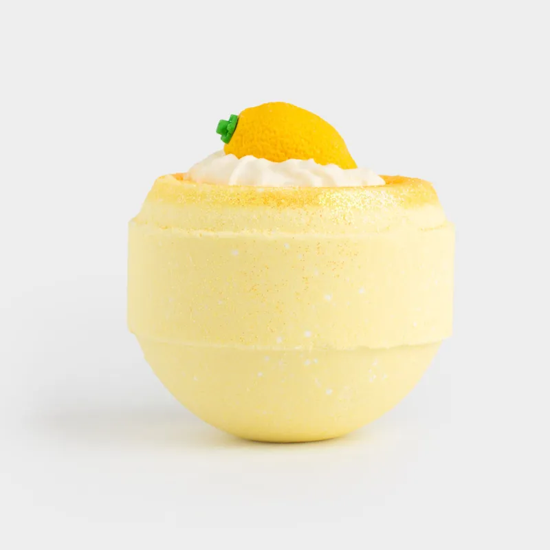 Ваннаға арналған бомба, 130 гр, ойыншығы бар, сары, Цитрустық жарылыс, Лимон, Fruits spa, image-1