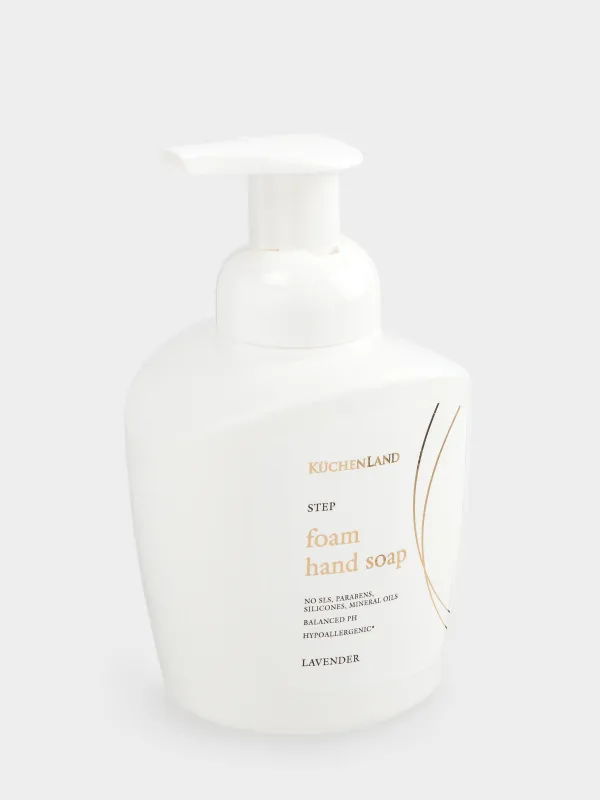 Мыло-пенка для рук, 400 мл, с дозатором, Лаванда, Step, image-3