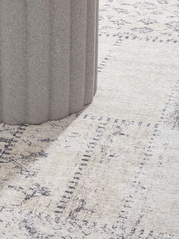 Кілем, 150х210 см, шенилл/мақта, сарғылт-қоңыр, Патчворк басып шығару, Cave, image-6