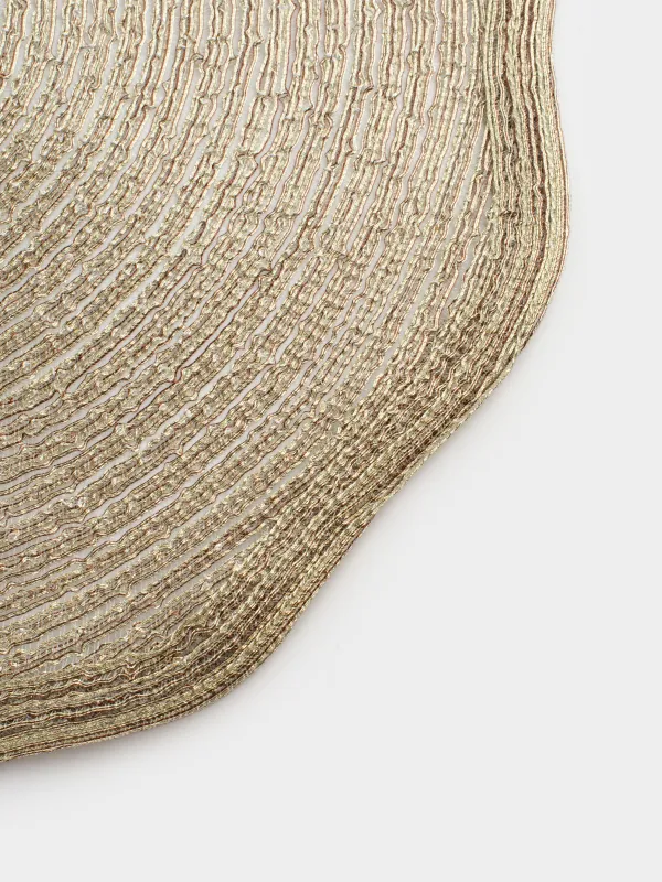 Аспаптарға арналған майлық, 38 см, полиэстер, бұйра, алтын, Rotary shine, image-2