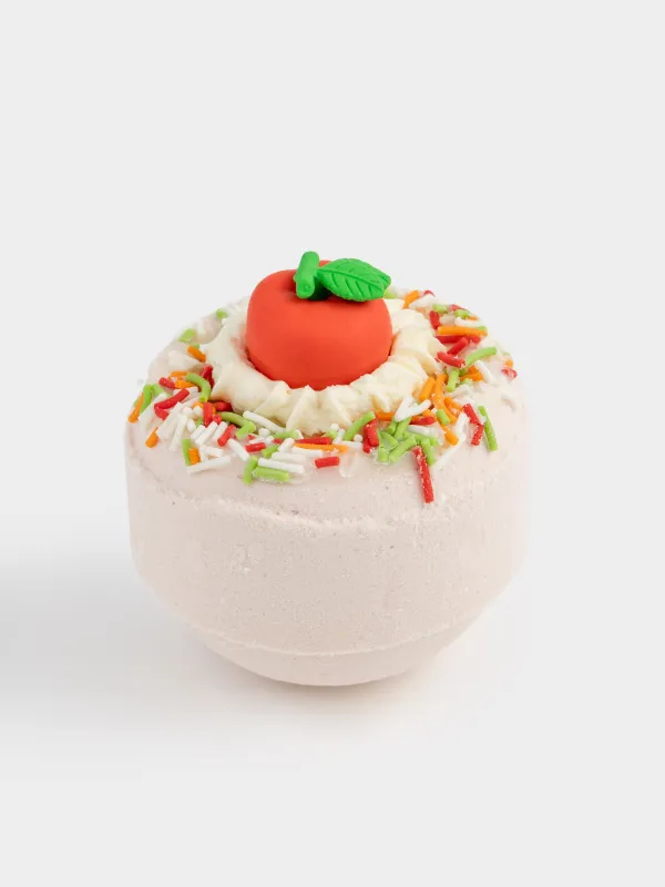 Ваннаға арналған бомба, 130 гр, ойыншықпен, қызғылт, Алма, Fruits spa, image-1