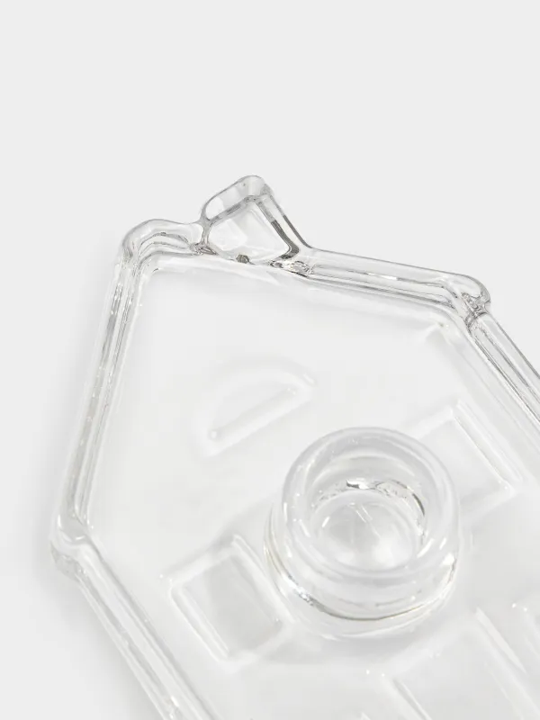 Шам ұстағыш, 14 см, жіңішке шамға арналған, шыны, House shape, image-2