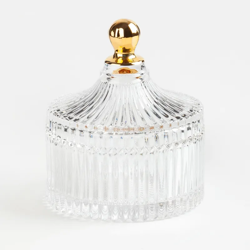 Сақтау сыйымдылығы, 10х12 см, 210 мл, шыны Р, алтын тұтқасы бар, Селене