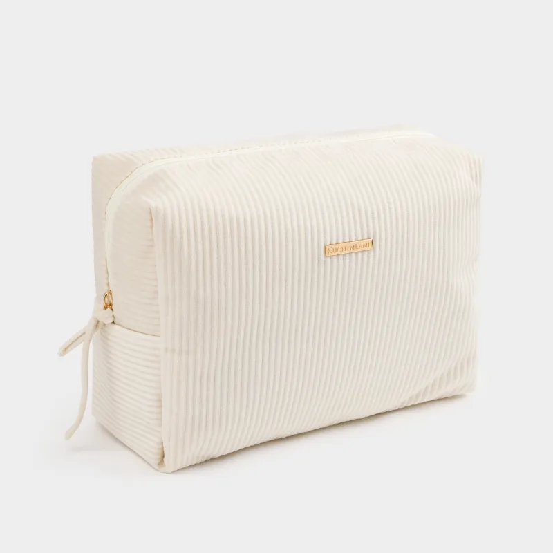 Косметикалық сөмке, 18х25 см, қырлы, барқыт, түсті, Moire, image-1