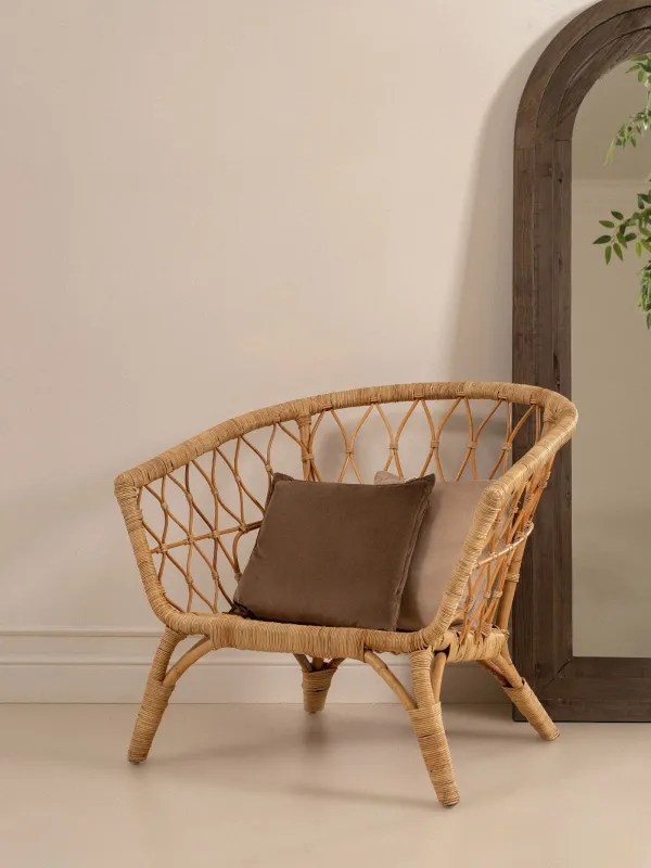 Сәндік жастық, 45х45 см, барқыт, қоңыр, Silk velvet, image-5