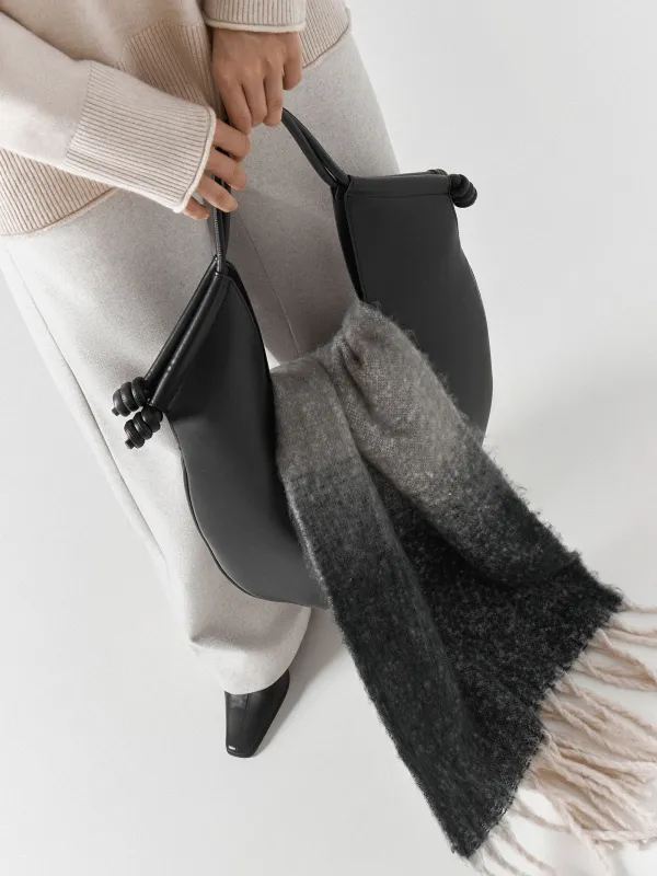 Әйелдер шарфы, 180x50 см, полиэстер, сұр-сарғылт-қоңыр, Loop, image-8