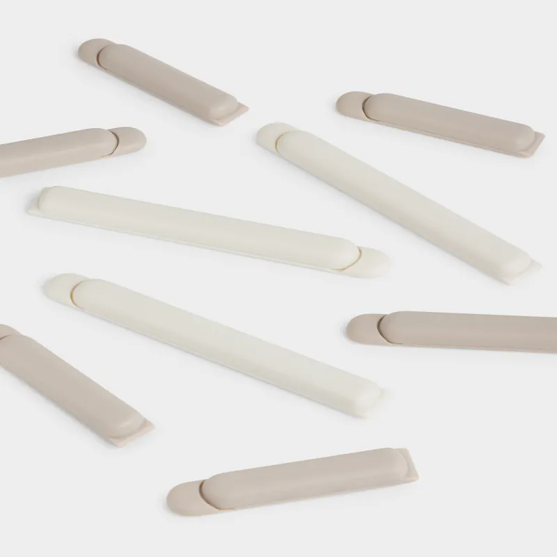 Набор зажимов для пакетов, 9 шт, пластик, молочные/бежево-коричневые, Soft kitchen, image-2