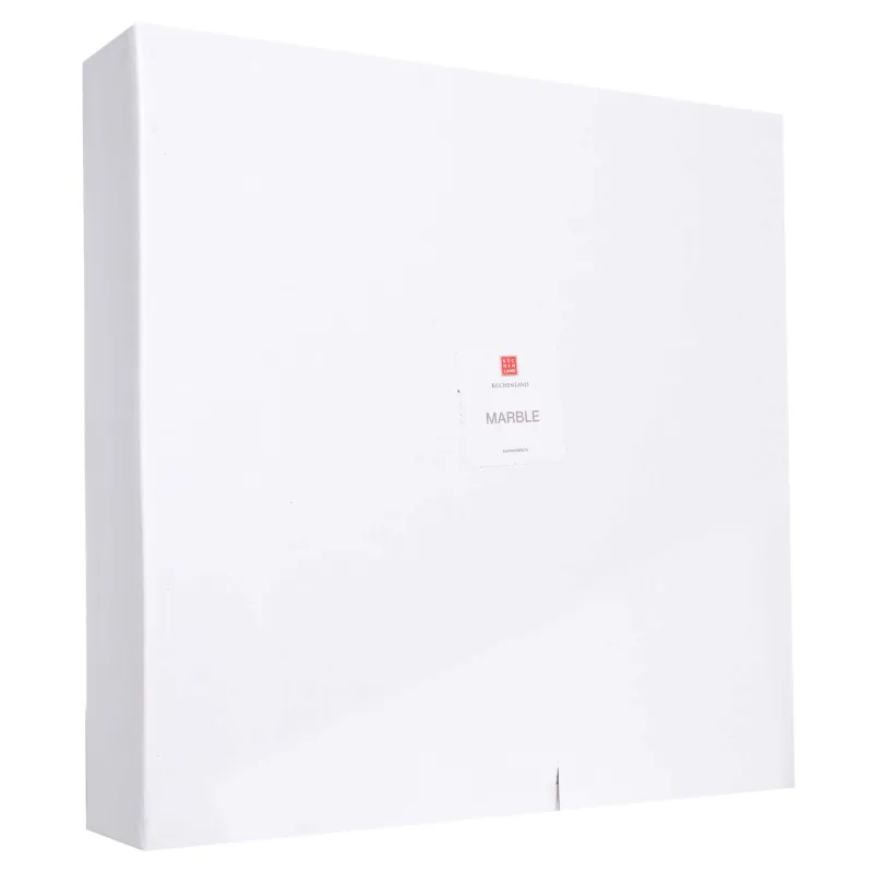 Дастархан жаю табағы, 30 см, айналмалы, мәрмәр, ақ, Marble, image-3