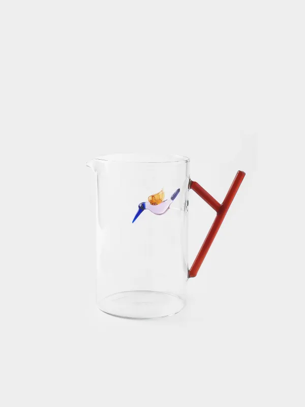 Кувшин, 1,4 л, стекло Б, коричневая ручка, Колибри, Shape, image-0