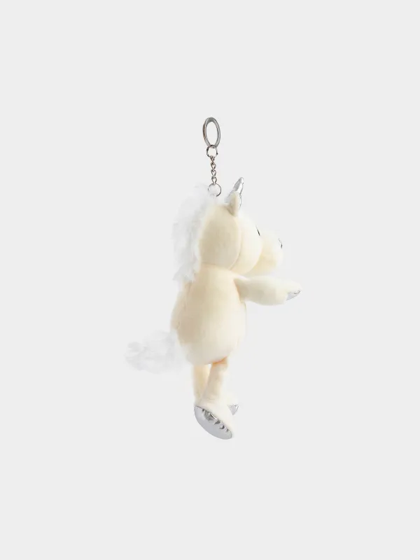 Брелок, 23 см, мягкий, полиэстер/металл, молочный, Единорог, Unicorn, image-2