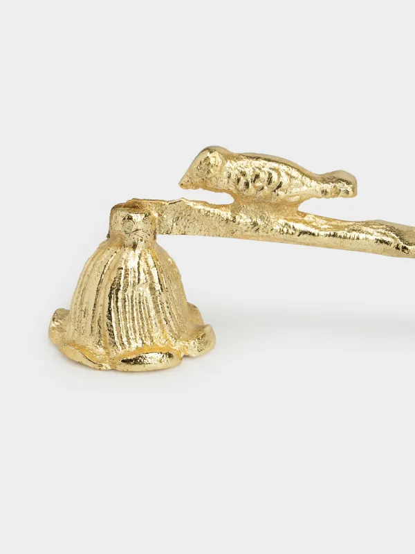 Шамды сөндіруге арналған қақпақ, 24 см, металл, алтын, гүл, Paradise garden, image-5