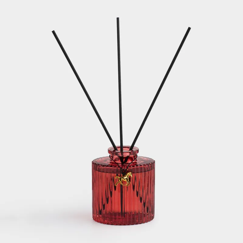 Ароматический диффузор, 90 мл, с подвеской, красный, Baccarat rouge, Лошадка, Yammy