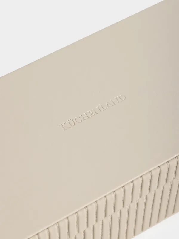 Зергерлік қобдиша, 22х9 см, жасанды былғары/МДФ, сарғылт-қоңыр, Premiere one, image-1