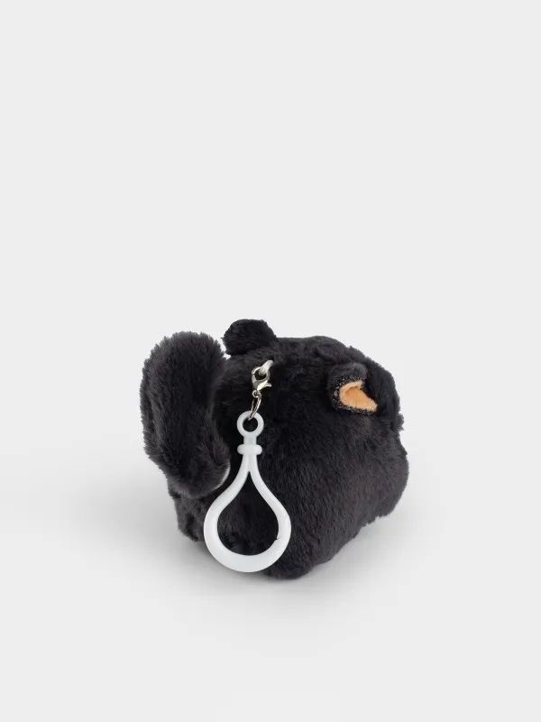 Салпыншақ, 8 см, жұмсақ, бұралатын, полиэстер/пластик, сұр, Сүйегі бар ит, Dog, image-3