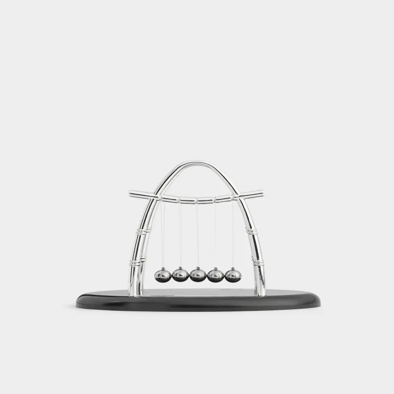 Маятник-антистресс, 18х15 см, пластик/болат, қара, Ньютон бесігі, Collection, image-0