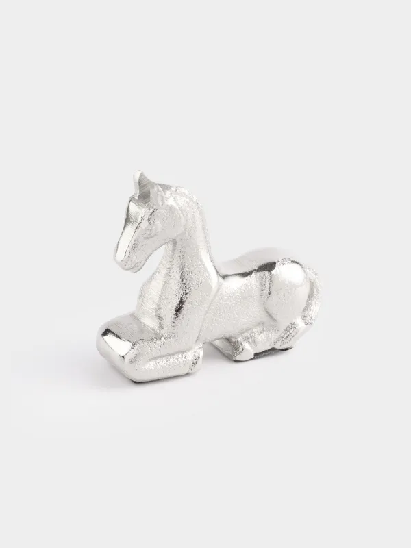 Статуэтка, 13 см, металл, серебристая, Конь, Horse silver, image-3