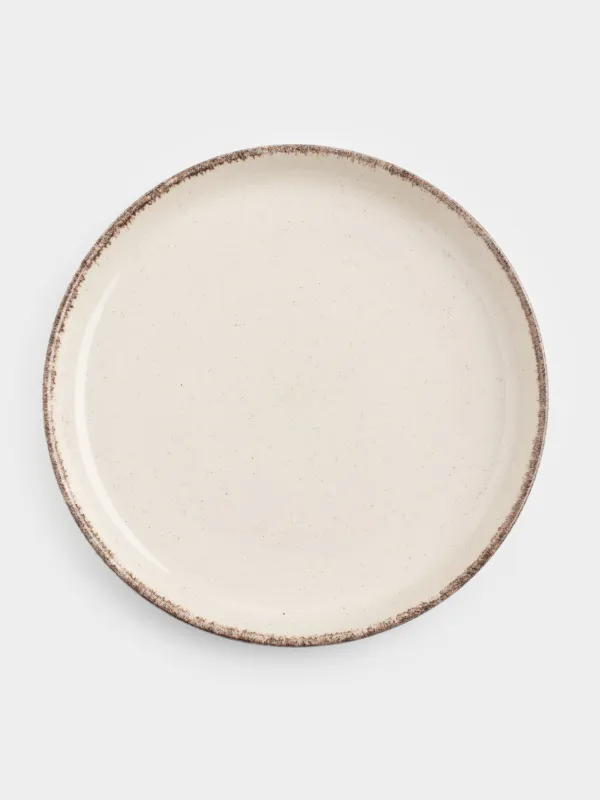 Тарелка закусочная, 19 см, 2 шт, каменная керамика, бежевая, в крапинку, Speckled glaze, image-1