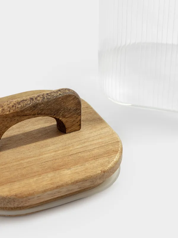 Банка для сыпучих продуктов, 1 л, Ravi wood, image-3