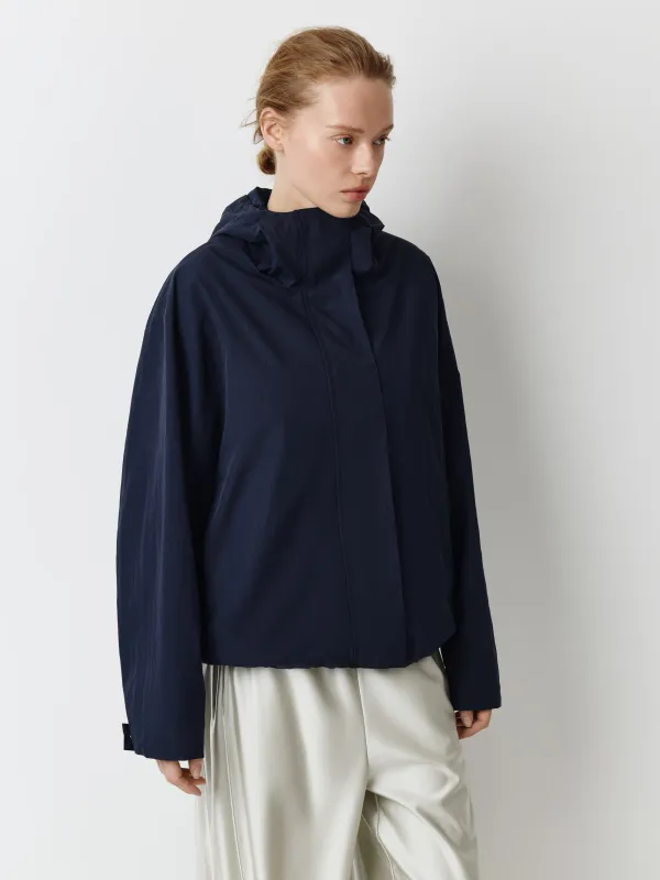 Әйелдер желбегейі, өлшемі L, капюшоны бар, мақта/нейлон, көк, Acacia, image-2